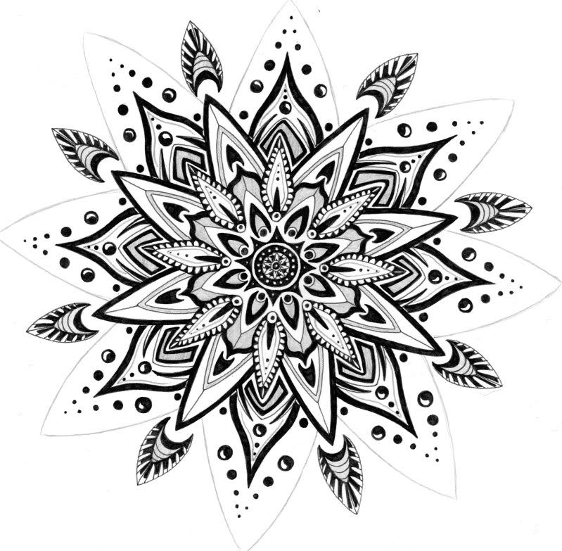 henna tattoo flower