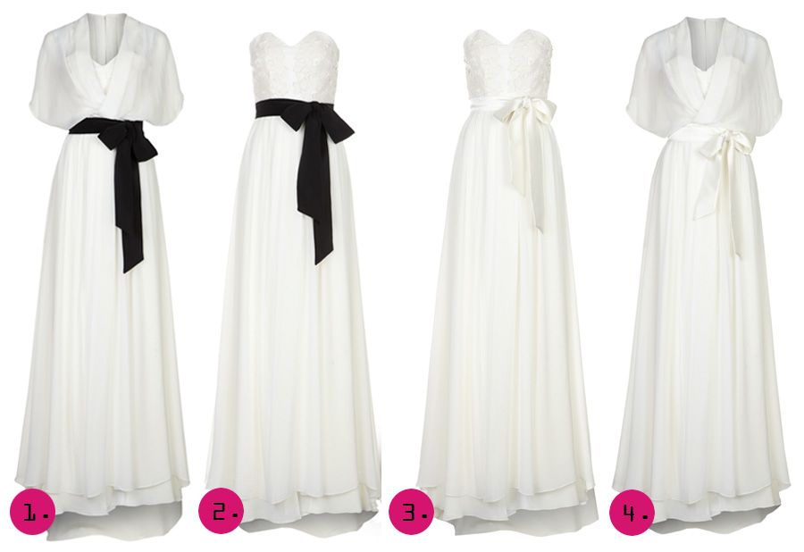 photo kaviar-gauche-for-zalando-wedding-dress-dresses-black-ribbon ...