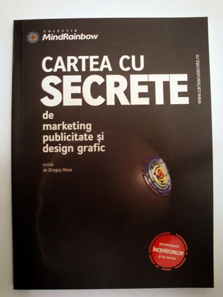 Cartea cu secrete de marketing, publicitate și design grafic - față