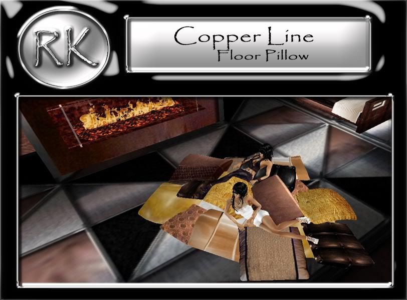 floor pillow copper