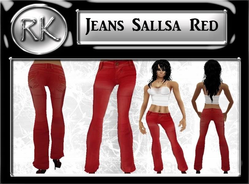 jeans red