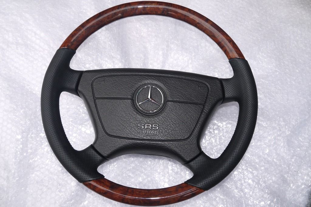 Wood steering wheel for mercedes w124 #5
