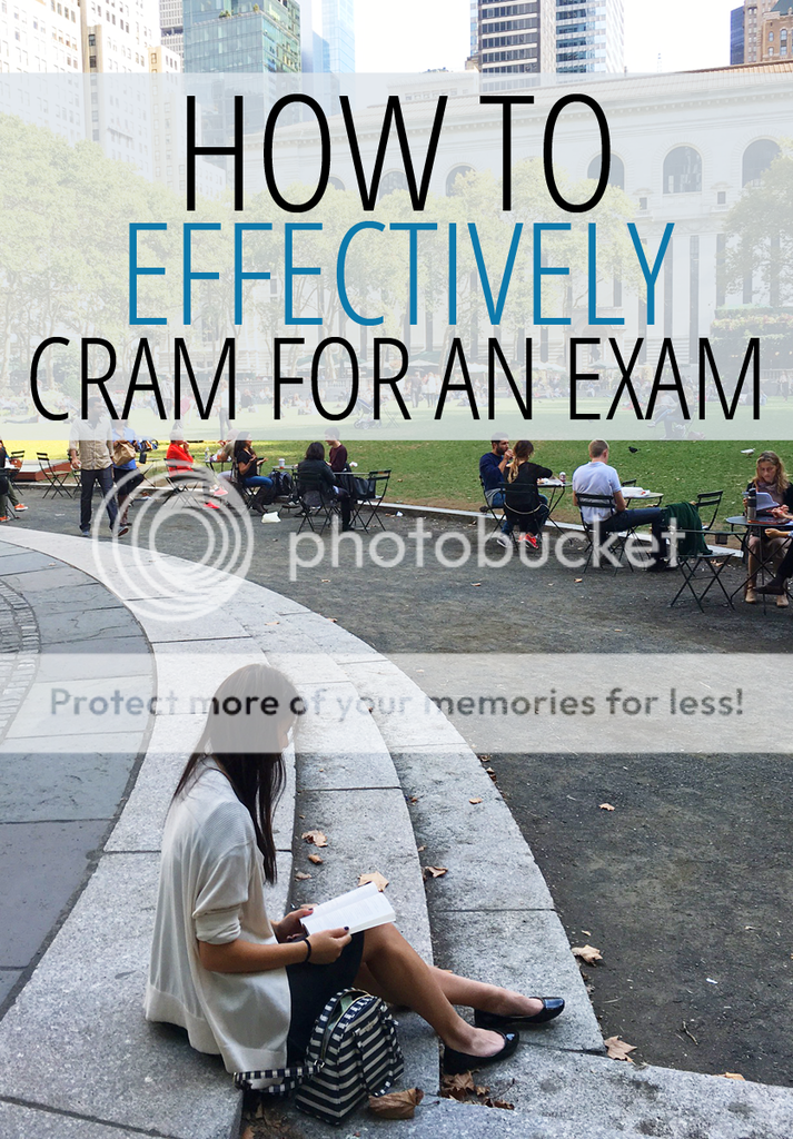 How to cram for an exam