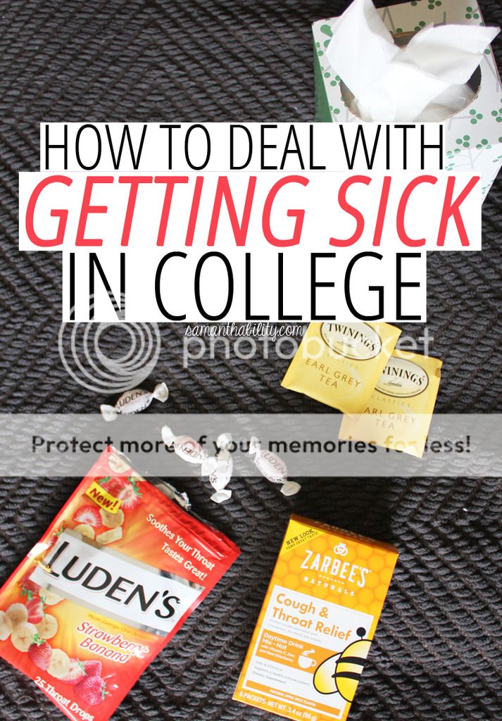 Deal with getting sick in college
