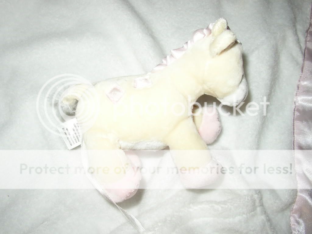 New Gund Baby Pink Lovey Plush Giraffe Blanket Security  