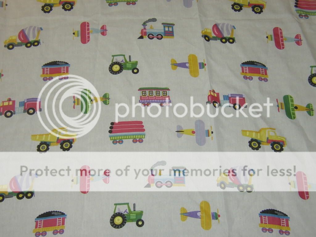 Dan River Childrens Window Drapes Valance Trucks Cars  