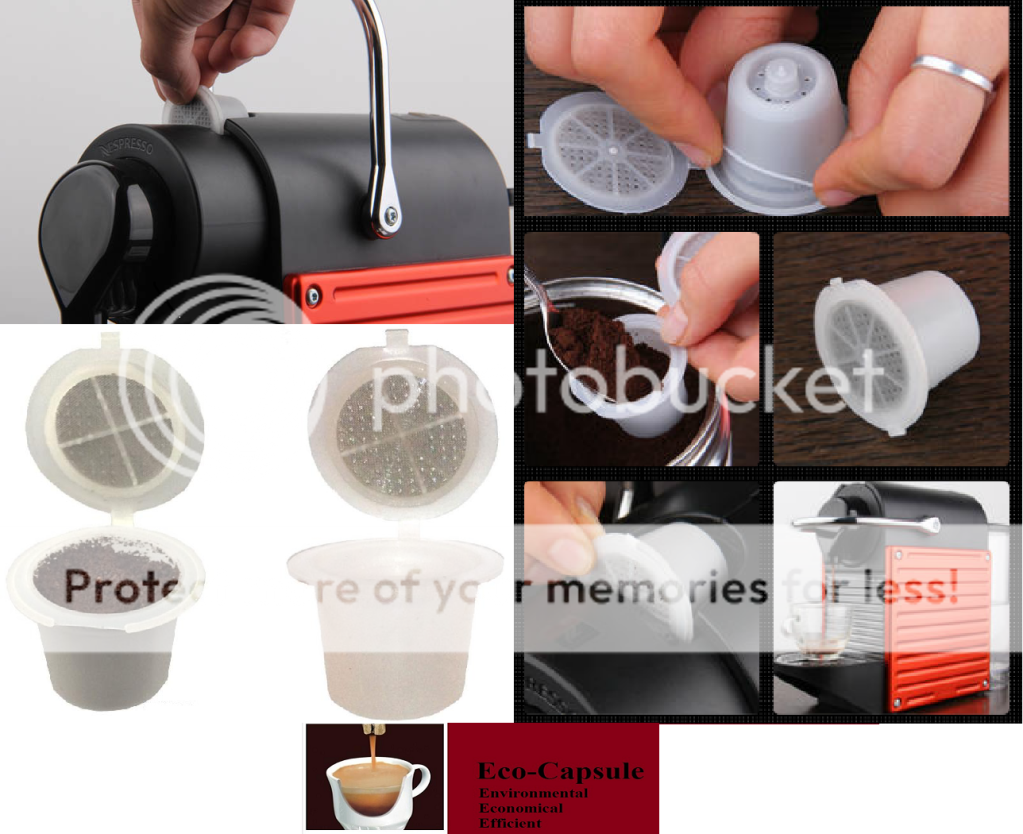 Newest Version Reusable Nespresso Capsule set, Built In Stainless 