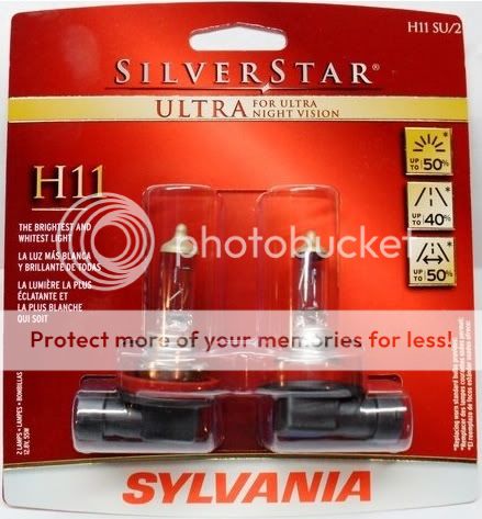 2X OSRAM SYLVANIA H11SU ULTRA SILVER STAR OEM DOT BULBS  