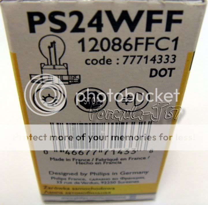 PHILIPS 5202/H16/9009/PS24W FF X 1 BULB 12086FF C1 FOG LIGHT LAMP OEM 