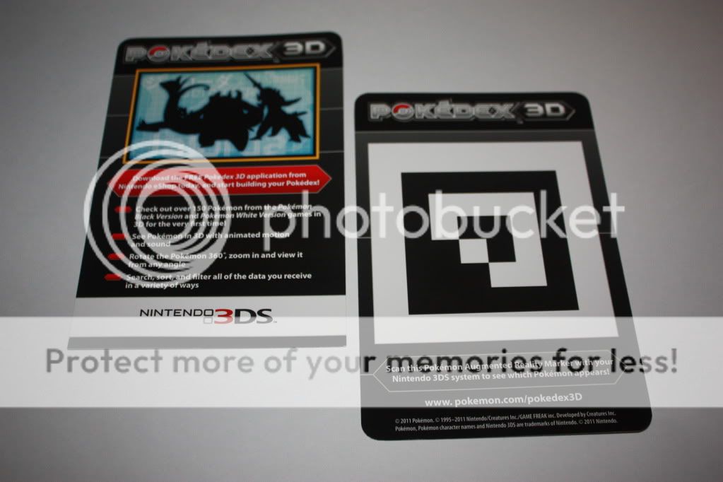 E3 2011 Nintendo POKEMON POKEDEX 3DS Card RARE  